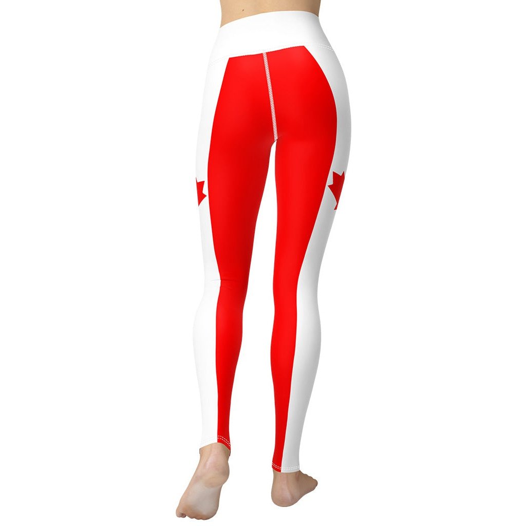 Canada Flag Yoga Leggings