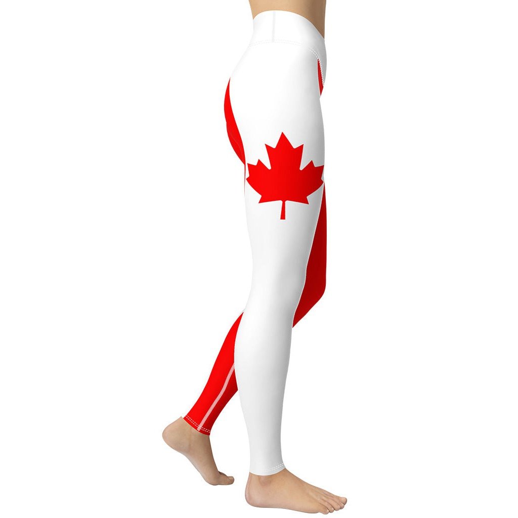 Canada Flag Yoga Leggings