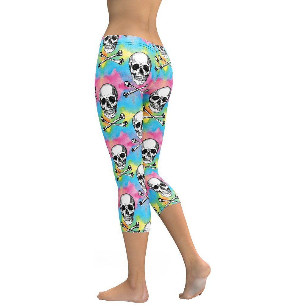 Candy Cotton Skull Capris