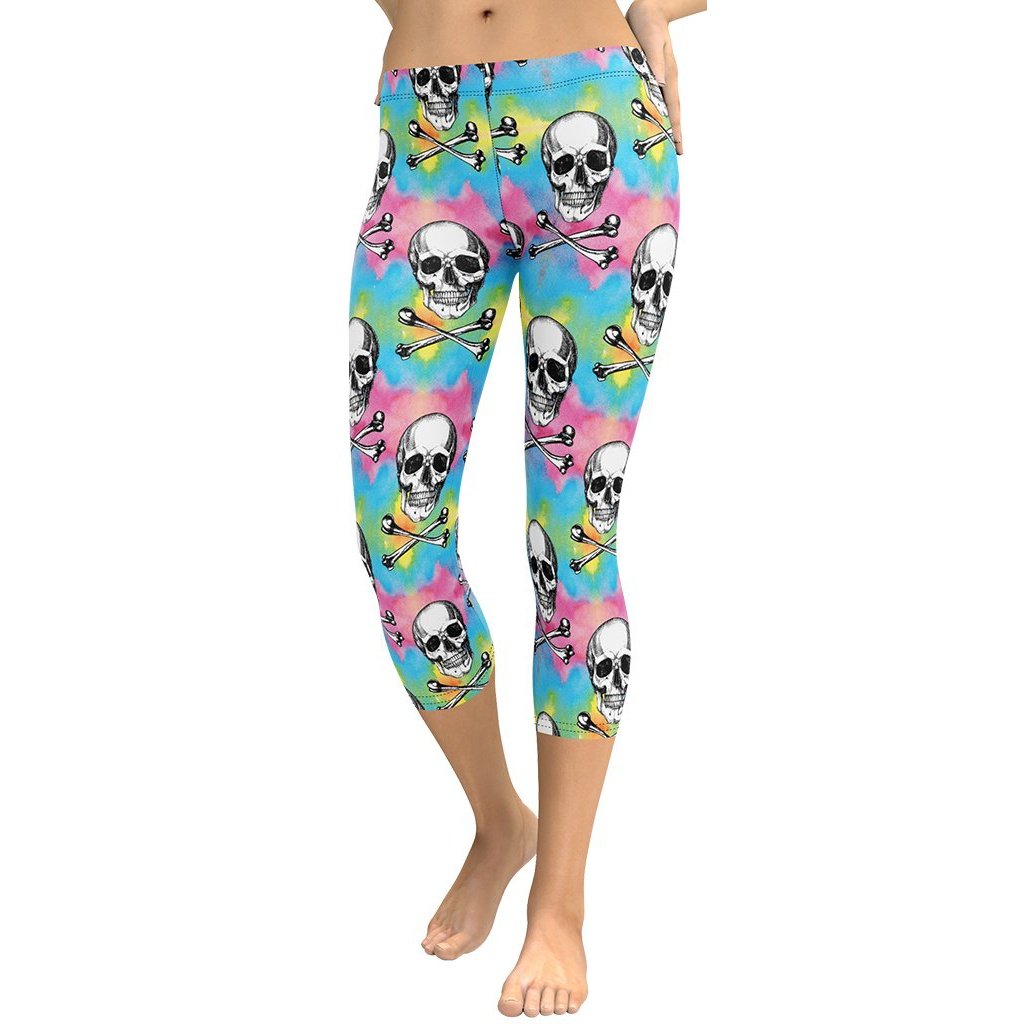 Candy Cotton Skull Capris
