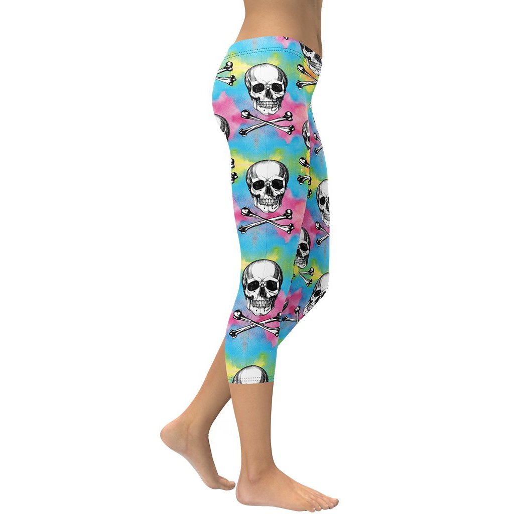 Candy Cotton Skull Capris