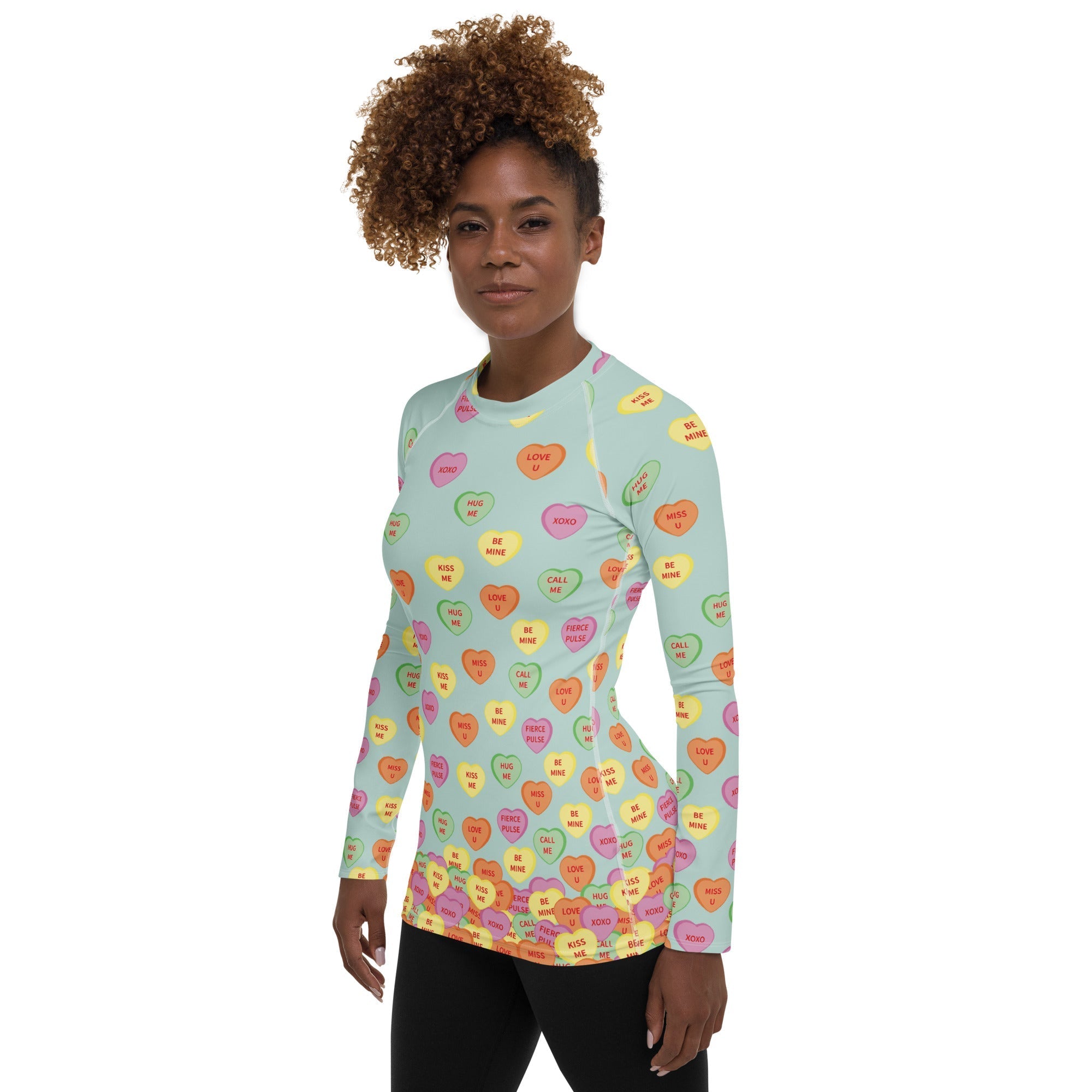 Candy Hearts Rash Guard