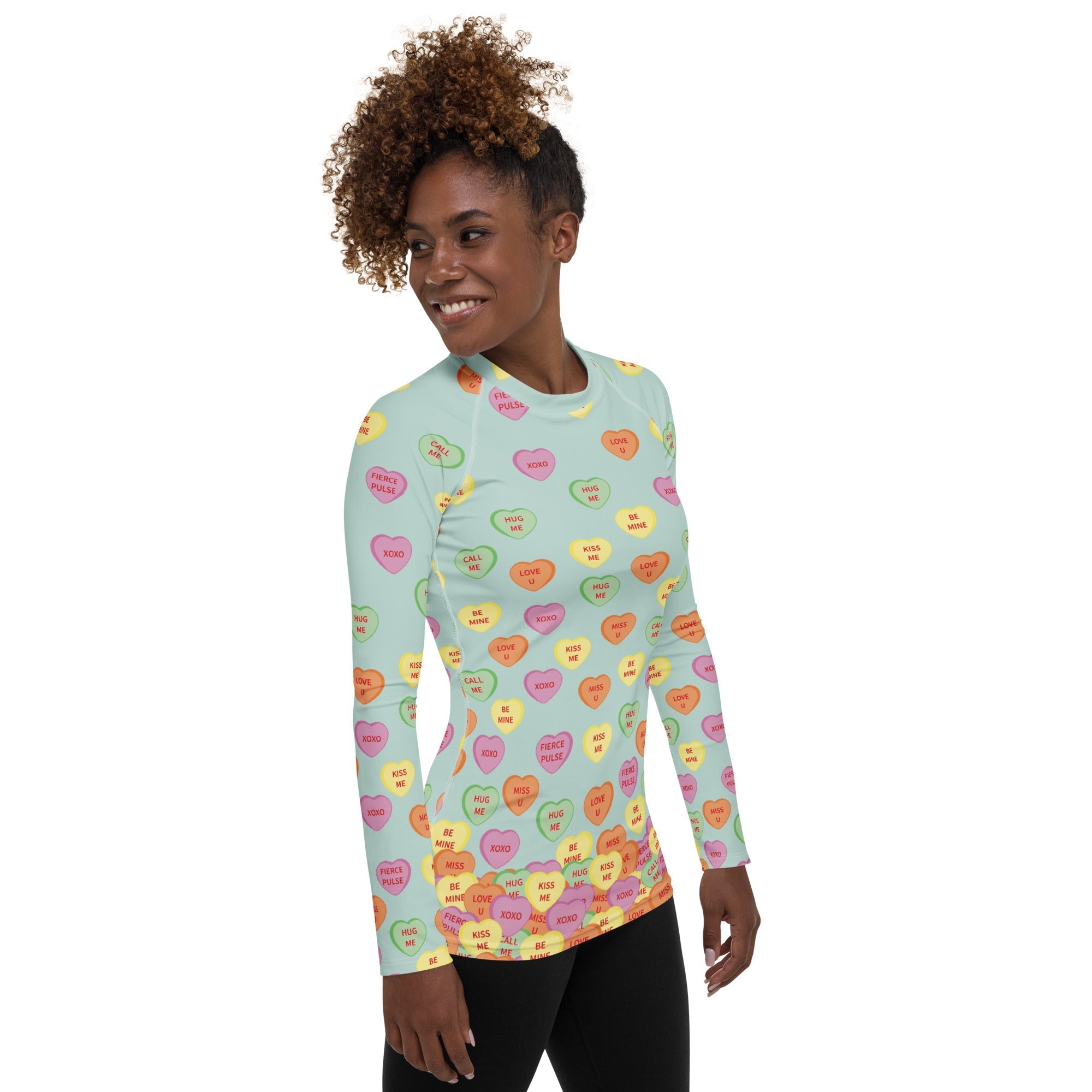 Candy Hearts Rash Guard