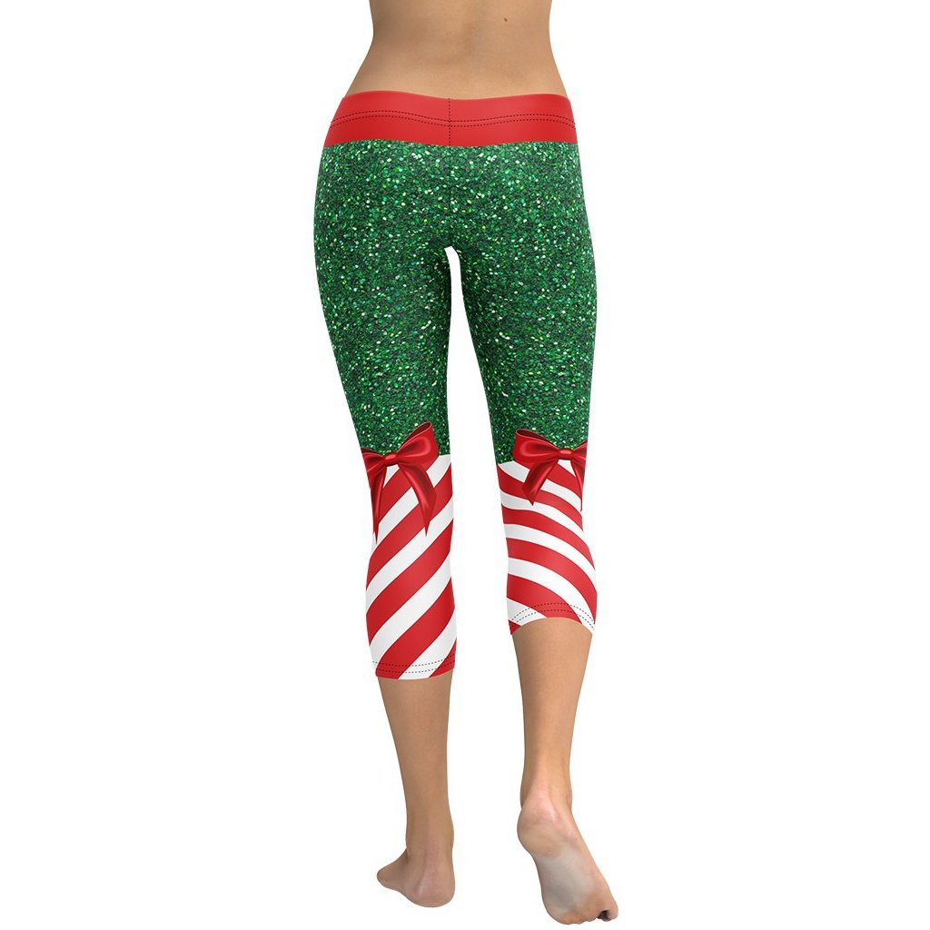 Candy Stripe Christmas Capris