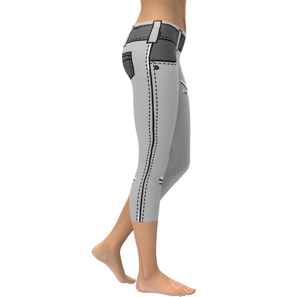 Cartoonized Monochrome Capris