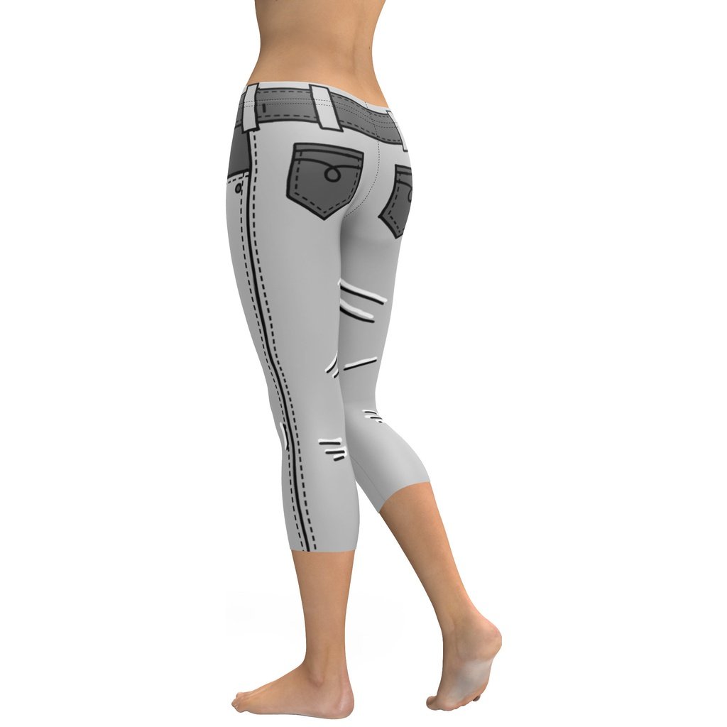 Cartoonized Monochrome Capris