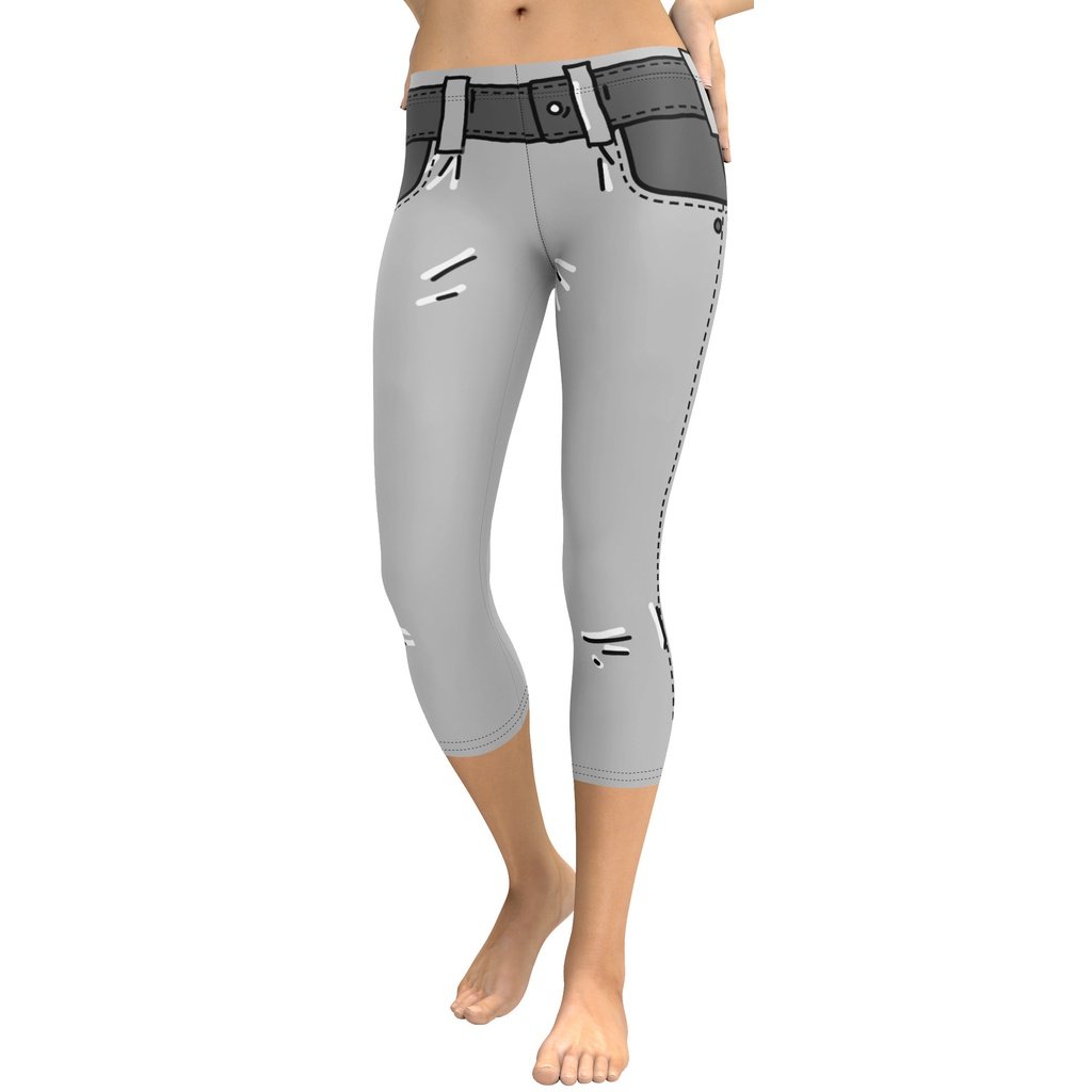 Cartoonized Monochrome Capris