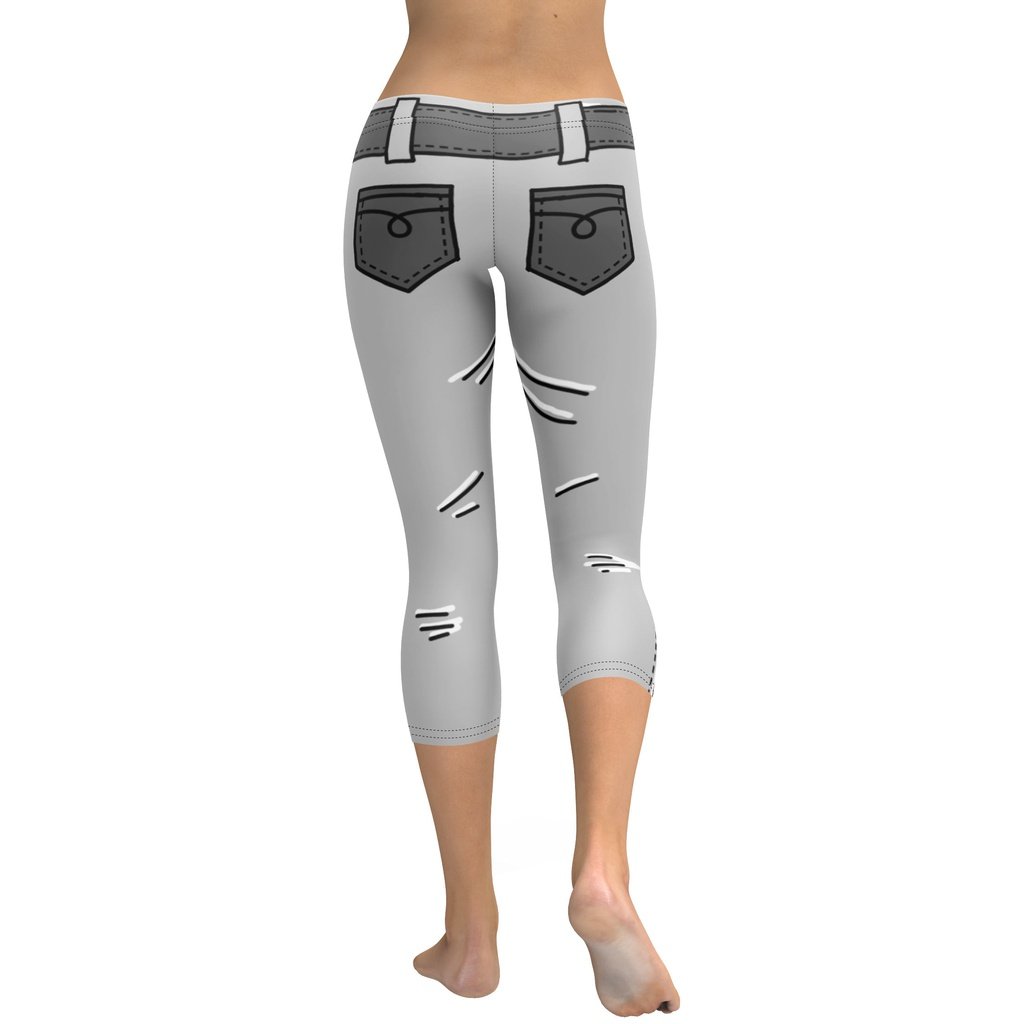 Cartoonized Monochrome Capris