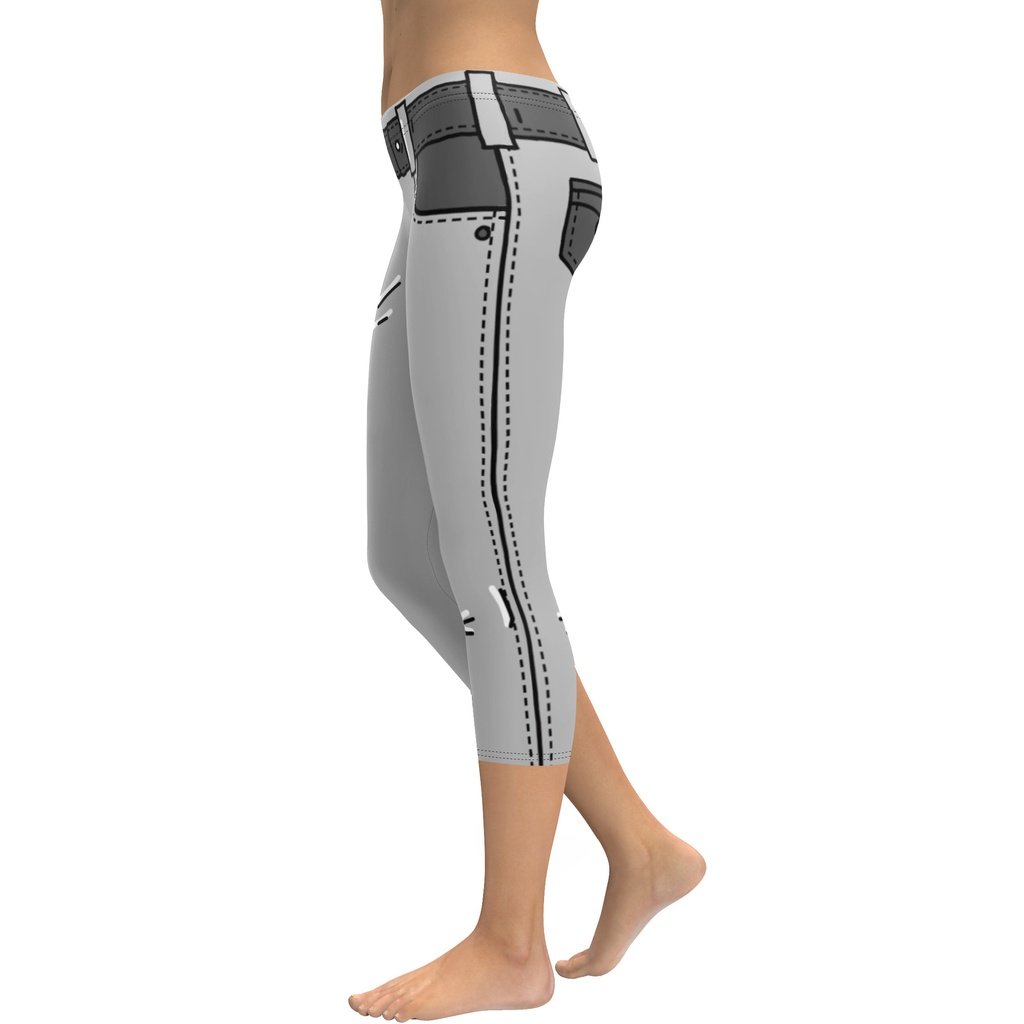 Cartoonized Monochrome Capris