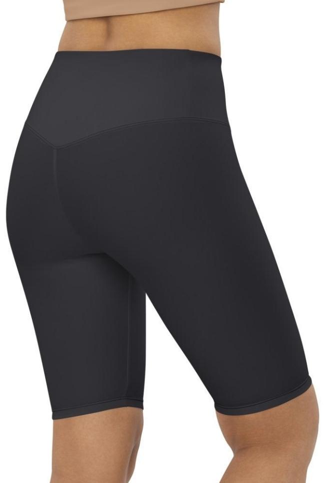 Charcoal Black Biker Shorts