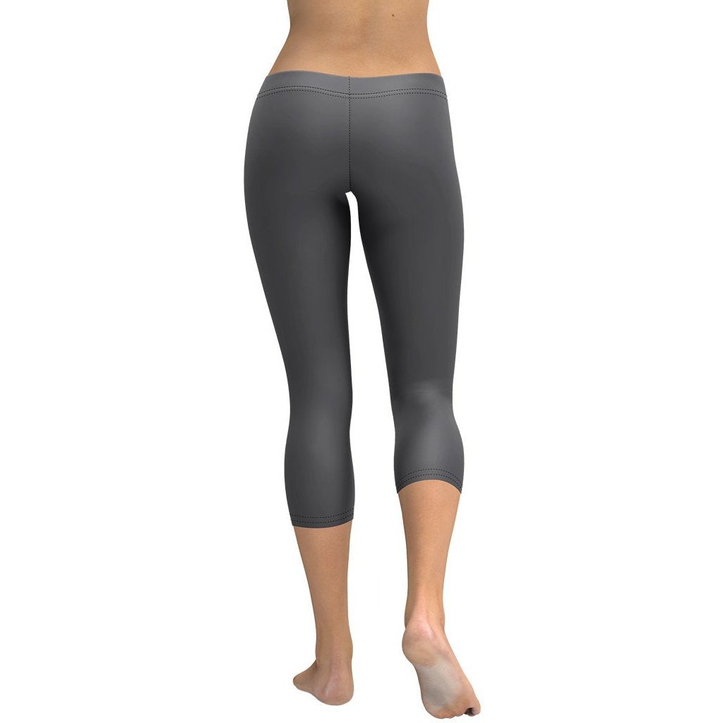 Charcoal Black Capris