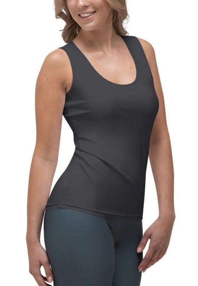 Charcoal Black Tank Top
