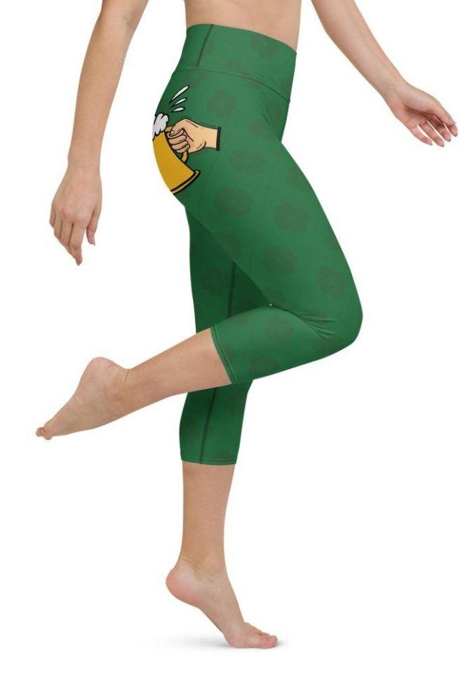 Cheers St. Patrick's Yoga Capris