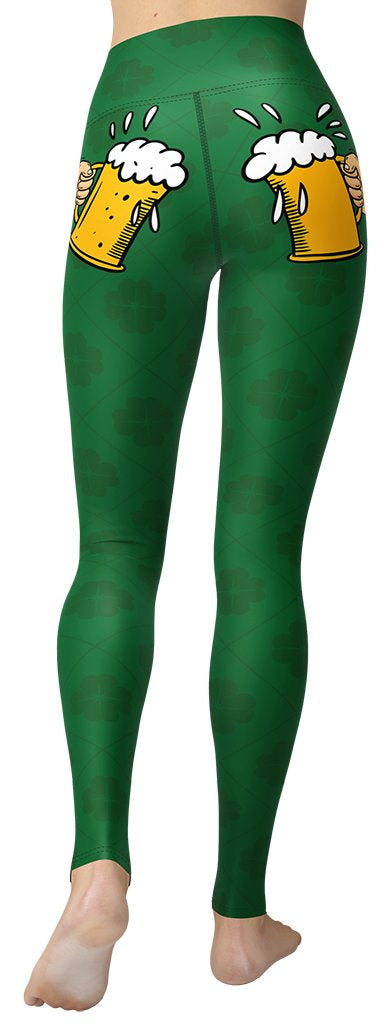 Cheers St. Patrick's Yoga Leggings
