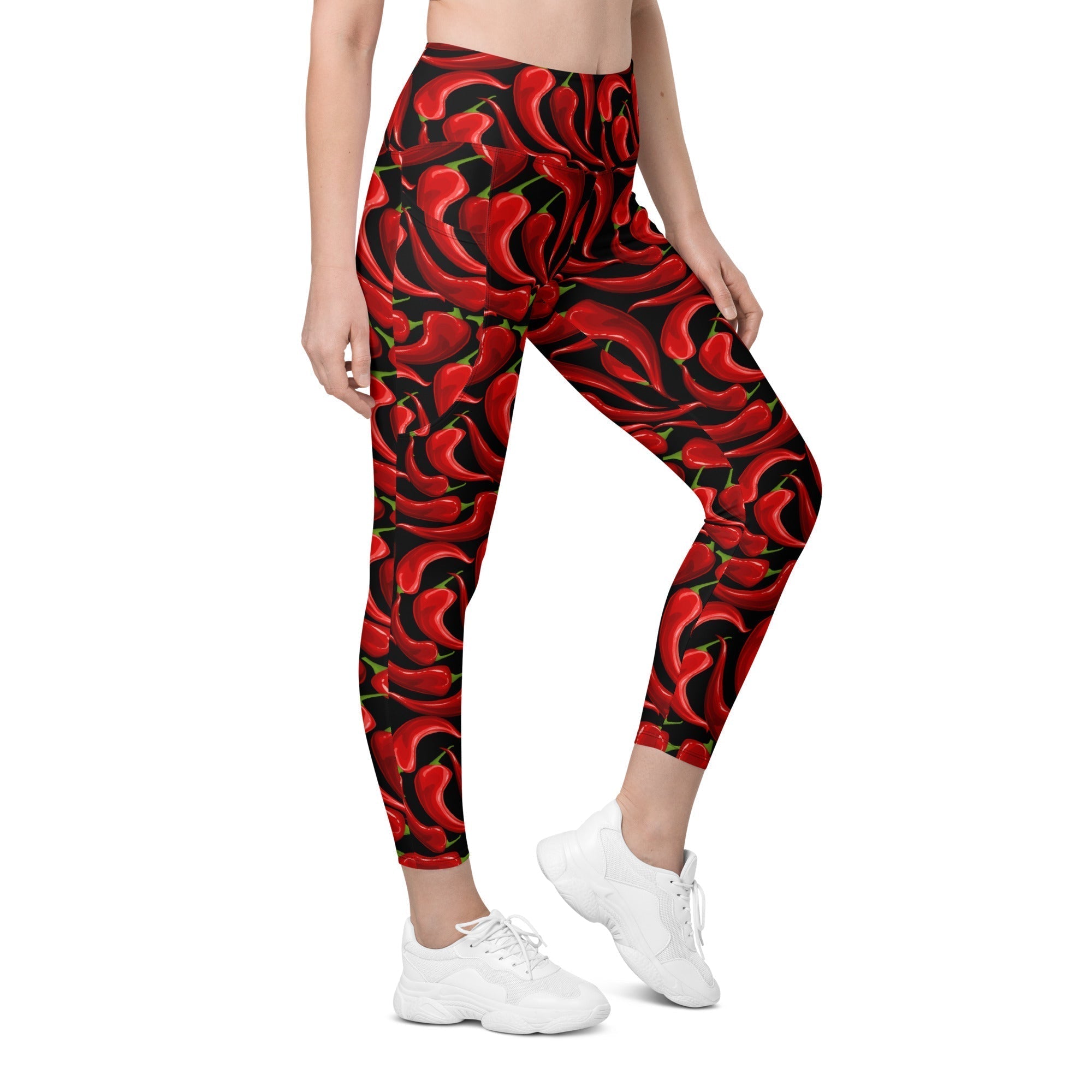 Chilli Pepper Leggings With Pockets