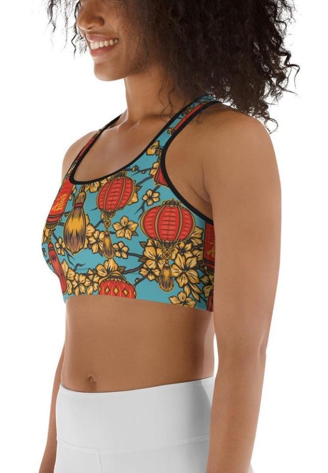 Chinese Festive Sports Bra