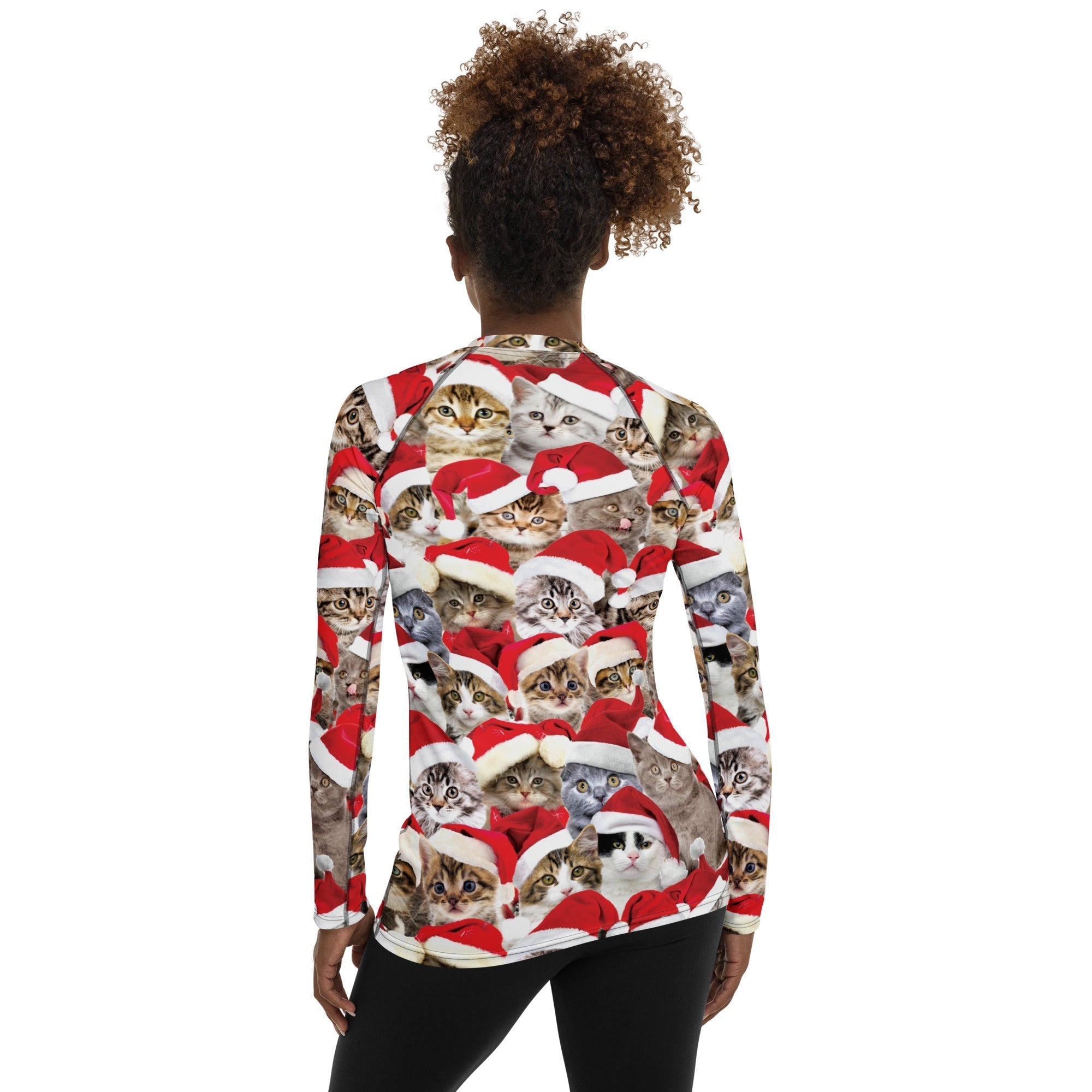 Christmas Cat Rash Guard