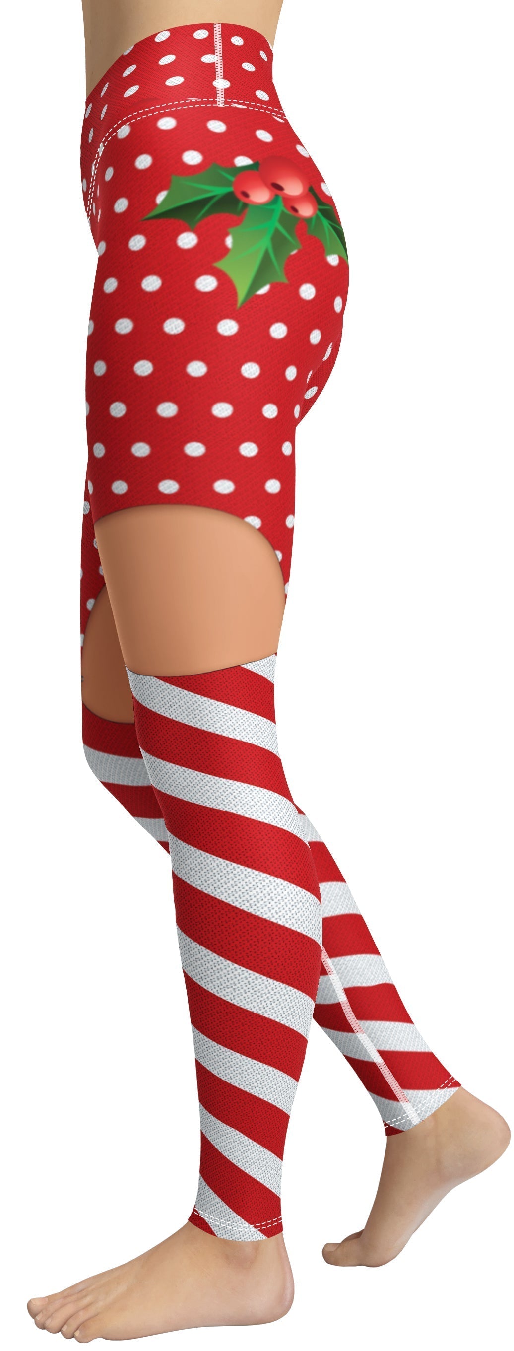 Christmas Suspenders Yoga Leggings