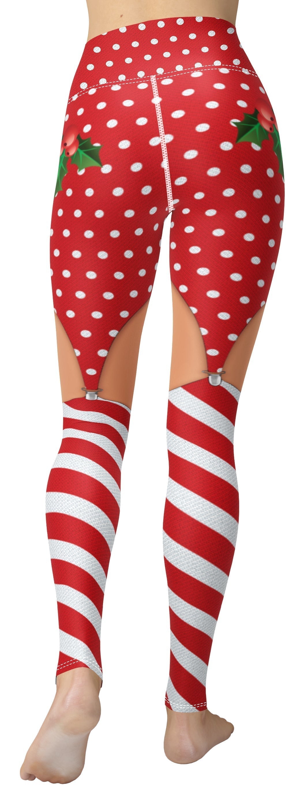 Christmas Suspenders Yoga Leggings