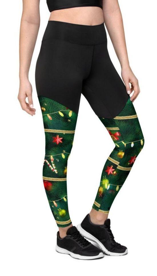 Christmas Tree Compression Leggings