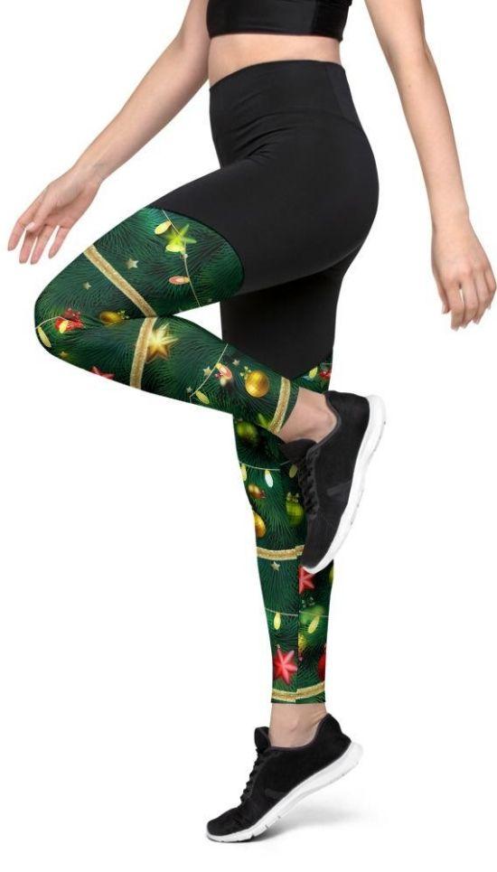 Christmas Tree Compression Leggings