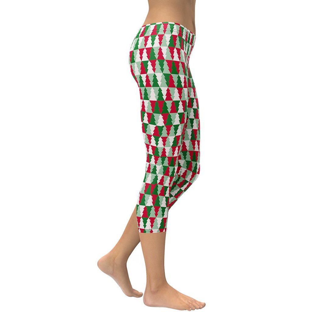 Christmas Tree Pattern Capris