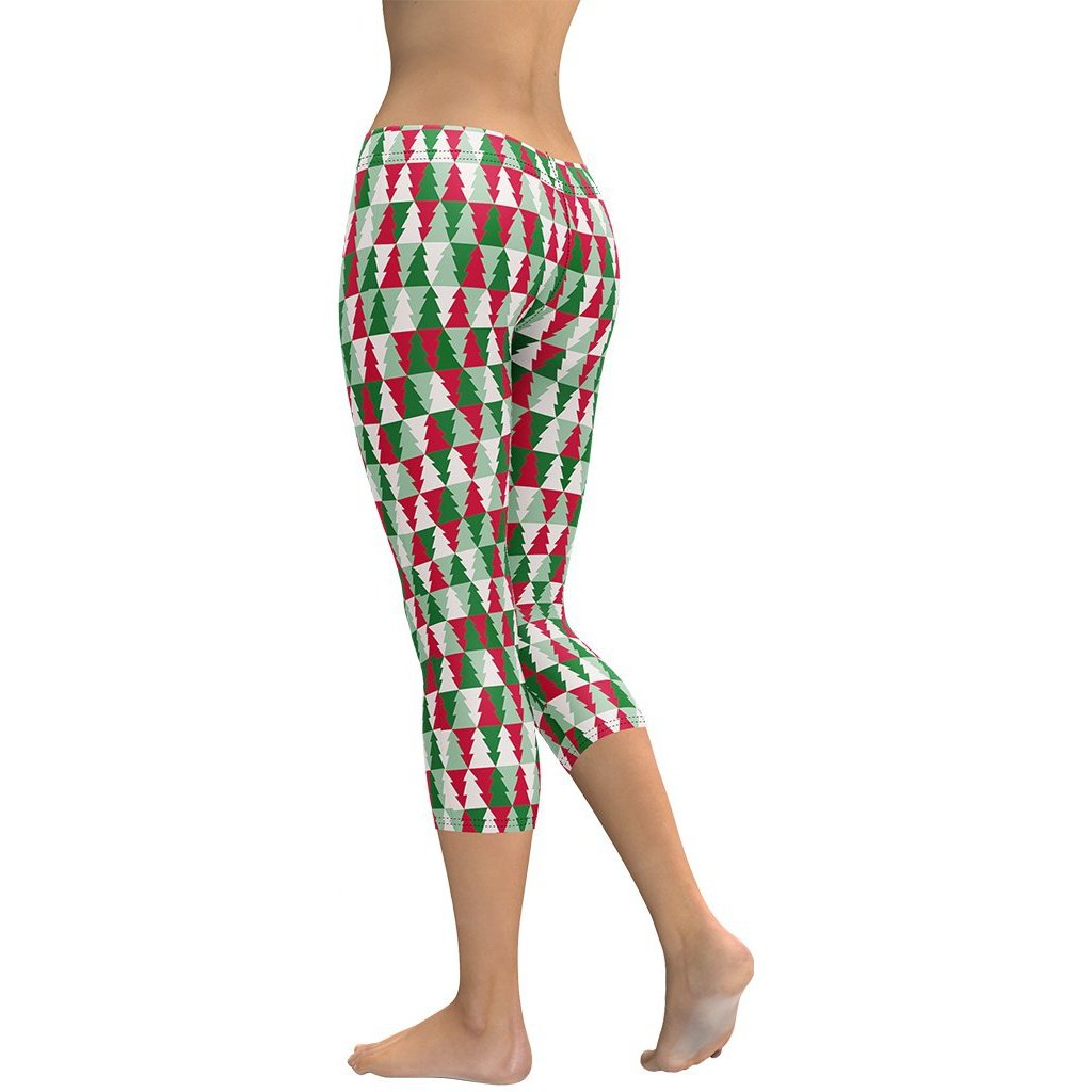 Christmas Tree Pattern Capris
