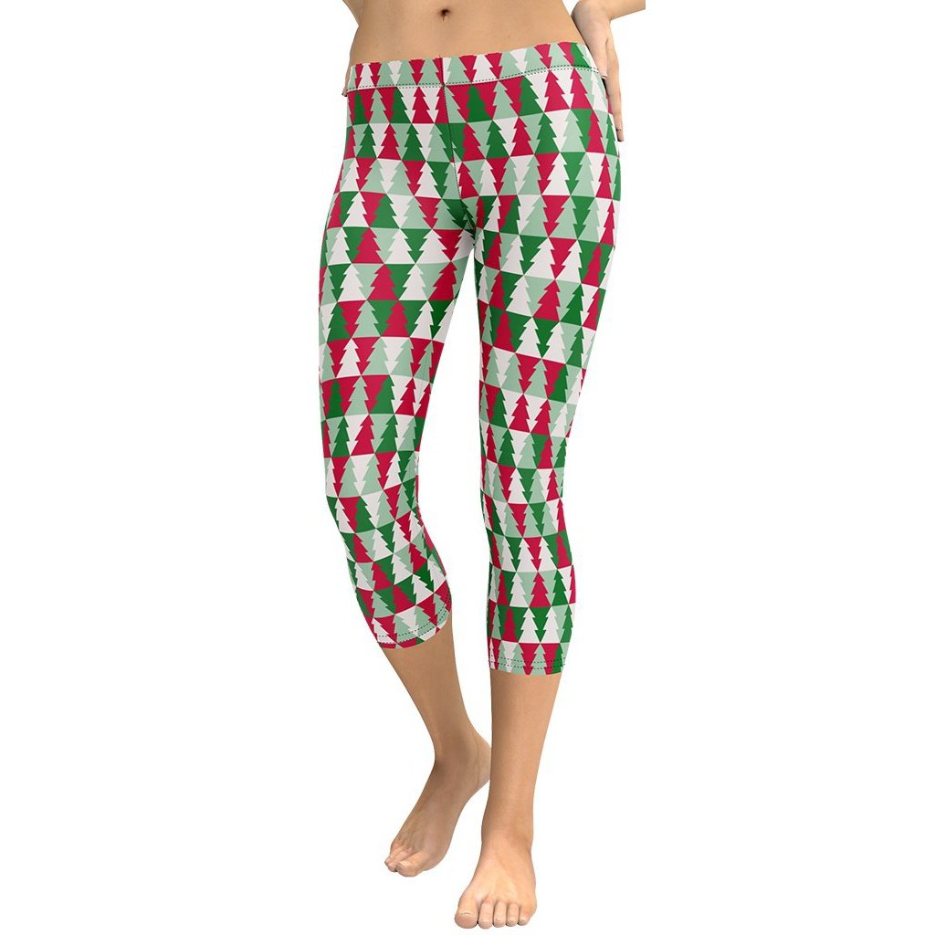 Christmas Tree Pattern Capris