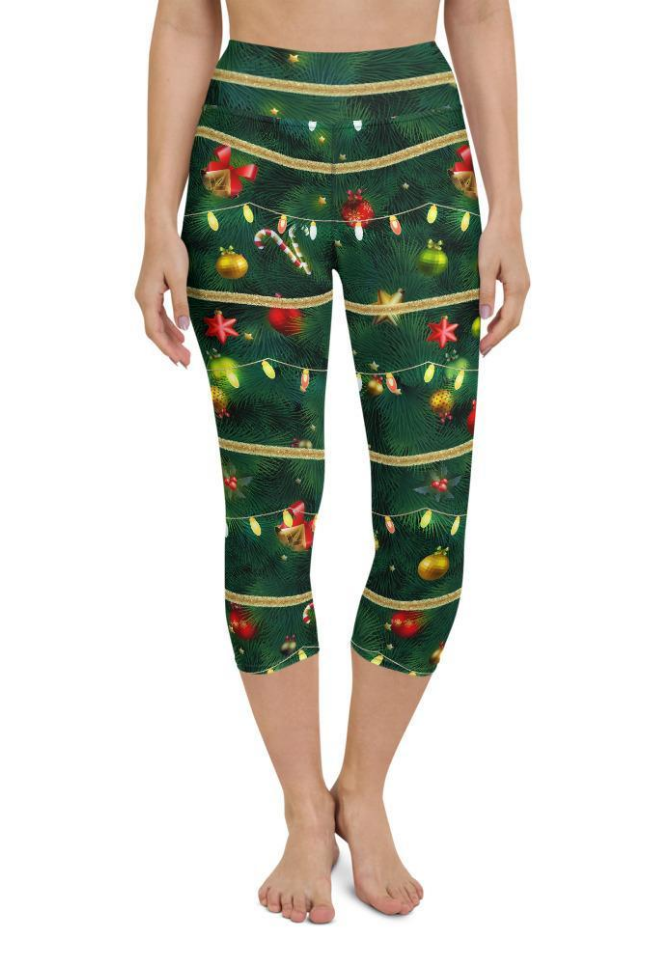 Christmas Tree Yoga Capris