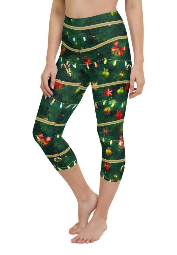 Christmas Tree Yoga Capris