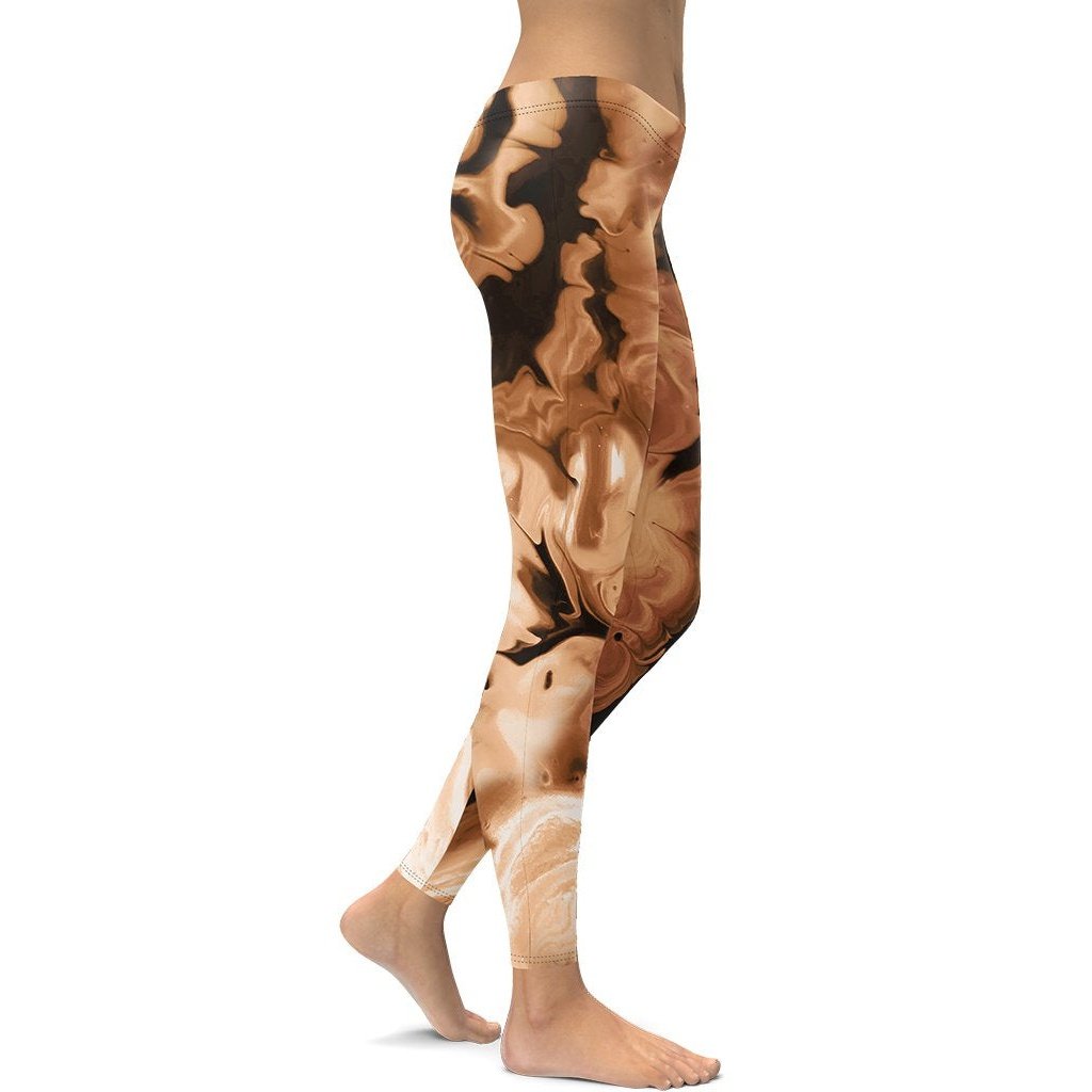Coffee Essence Leggings - FiercePulse - Premium Workout Leggings - Yoga Pants