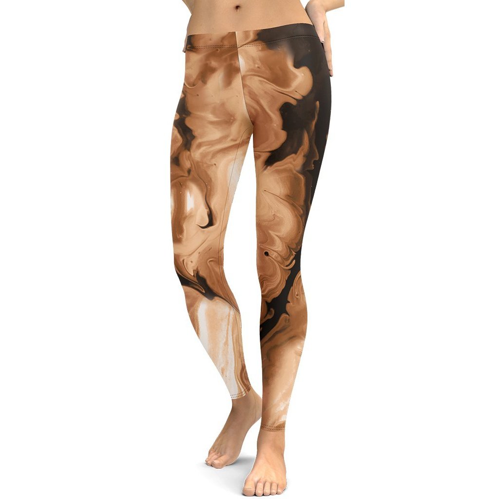 Coffee Essence Leggings - FiercePulse - Premium Workout Leggings - Yoga Pants