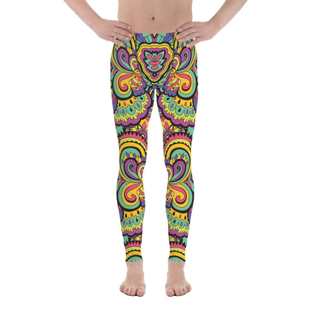Colorful Fun Pattern Men's Leggings
