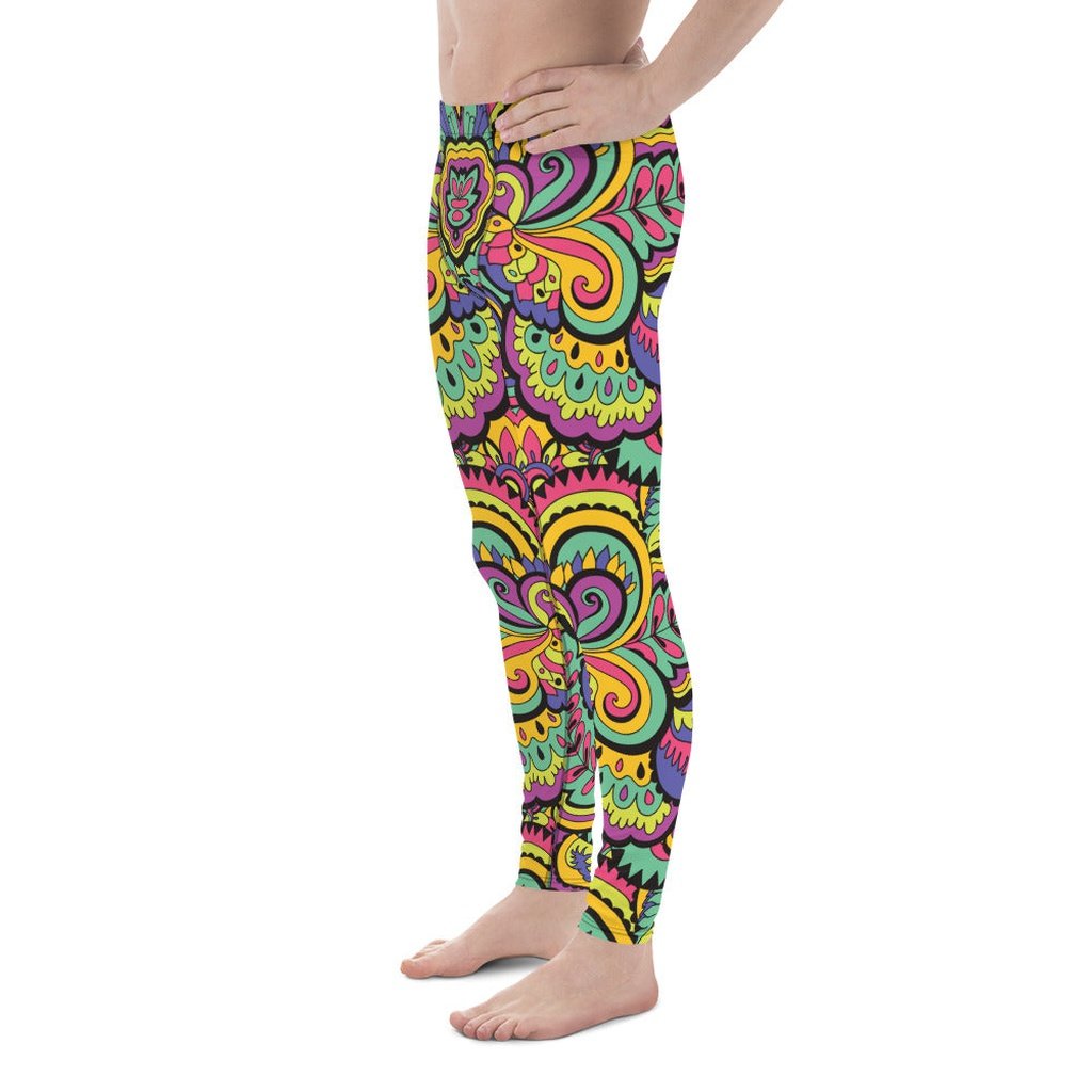 Colorful Fun Pattern Men's Leggings