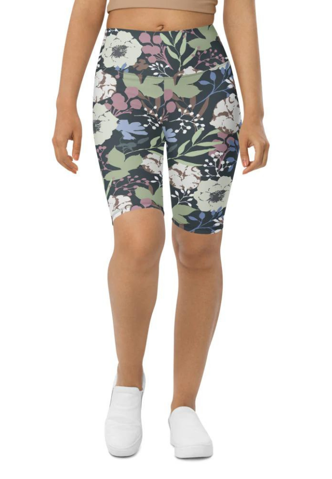 Cool Floral Biker Shorts
