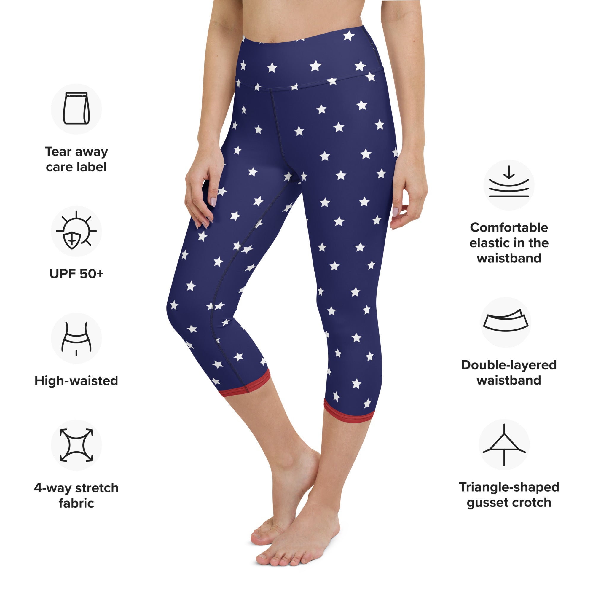 Cool Patriotic Yoga Capris