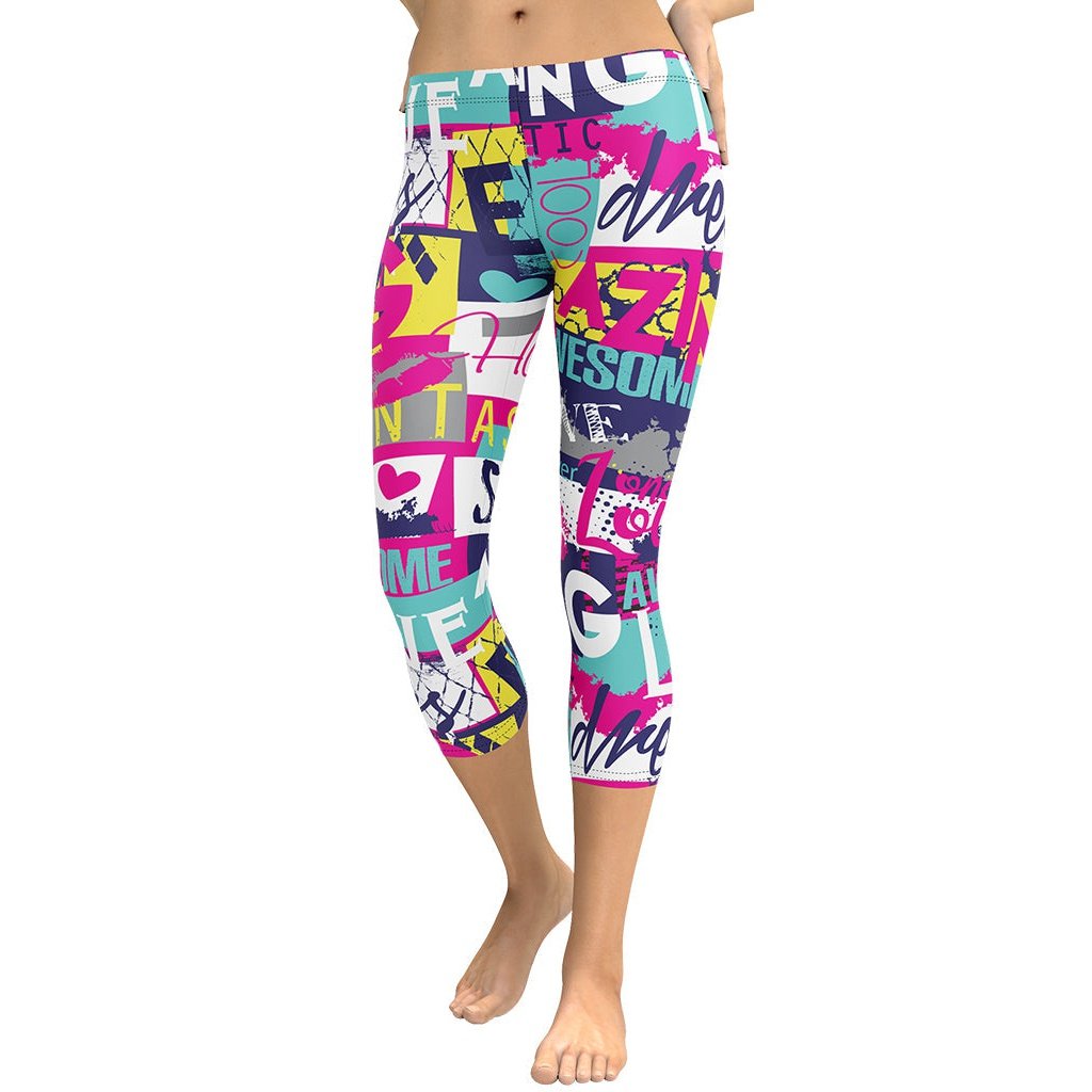 Cool Slogan Capris