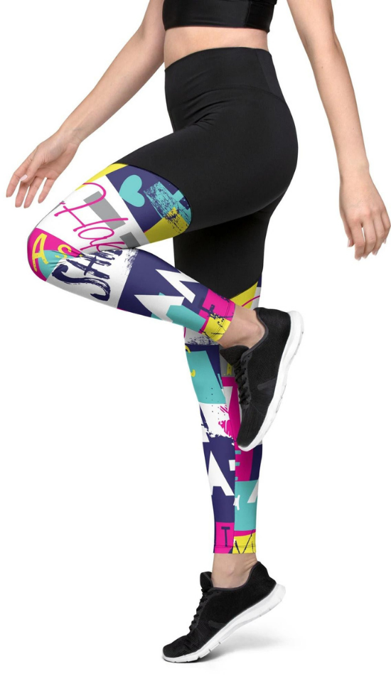 Cool Slogan Compression Leggings
