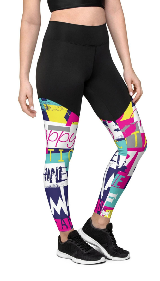 Cool Slogan Compression Leggings