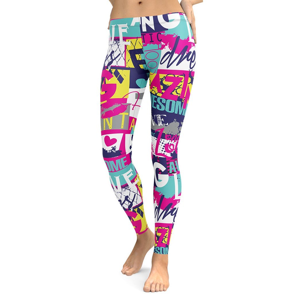 Cool Slogan Leggings