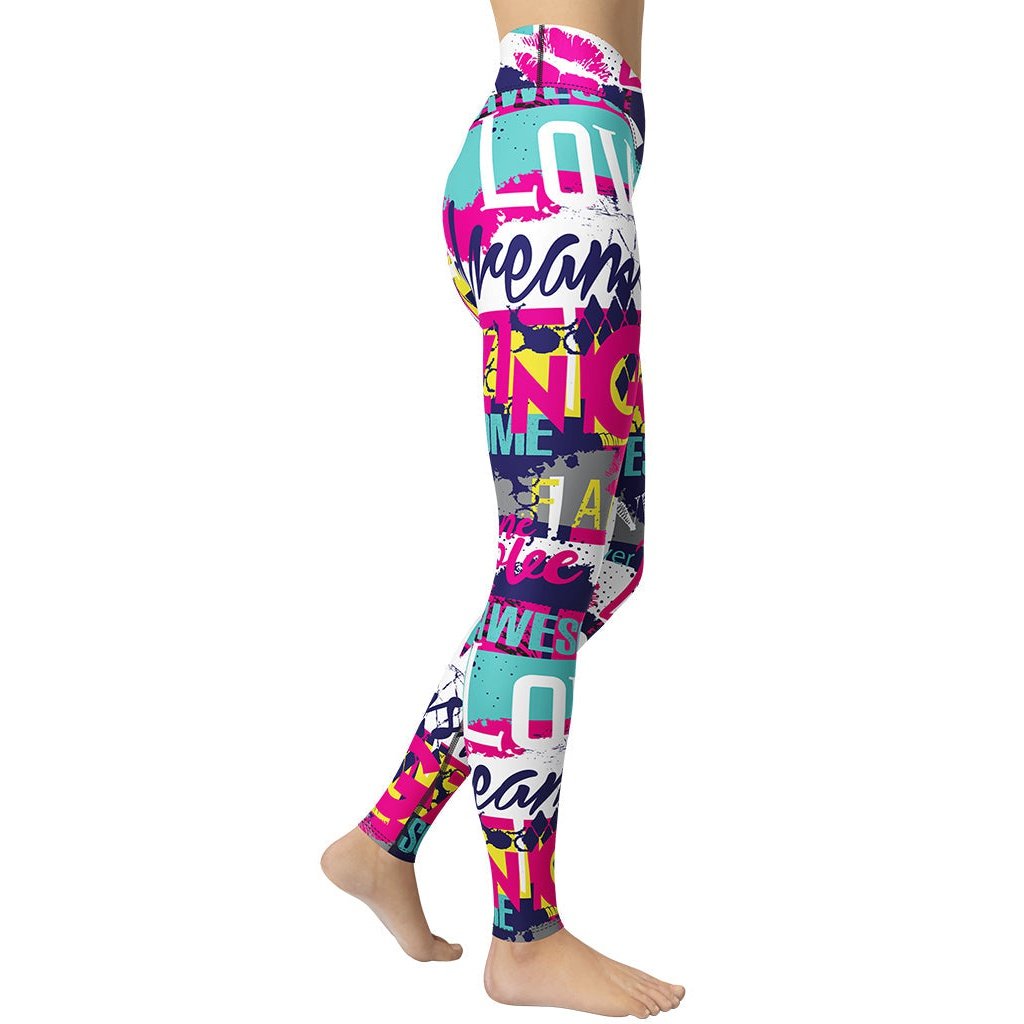 Cool Slogan Yoga Leggings