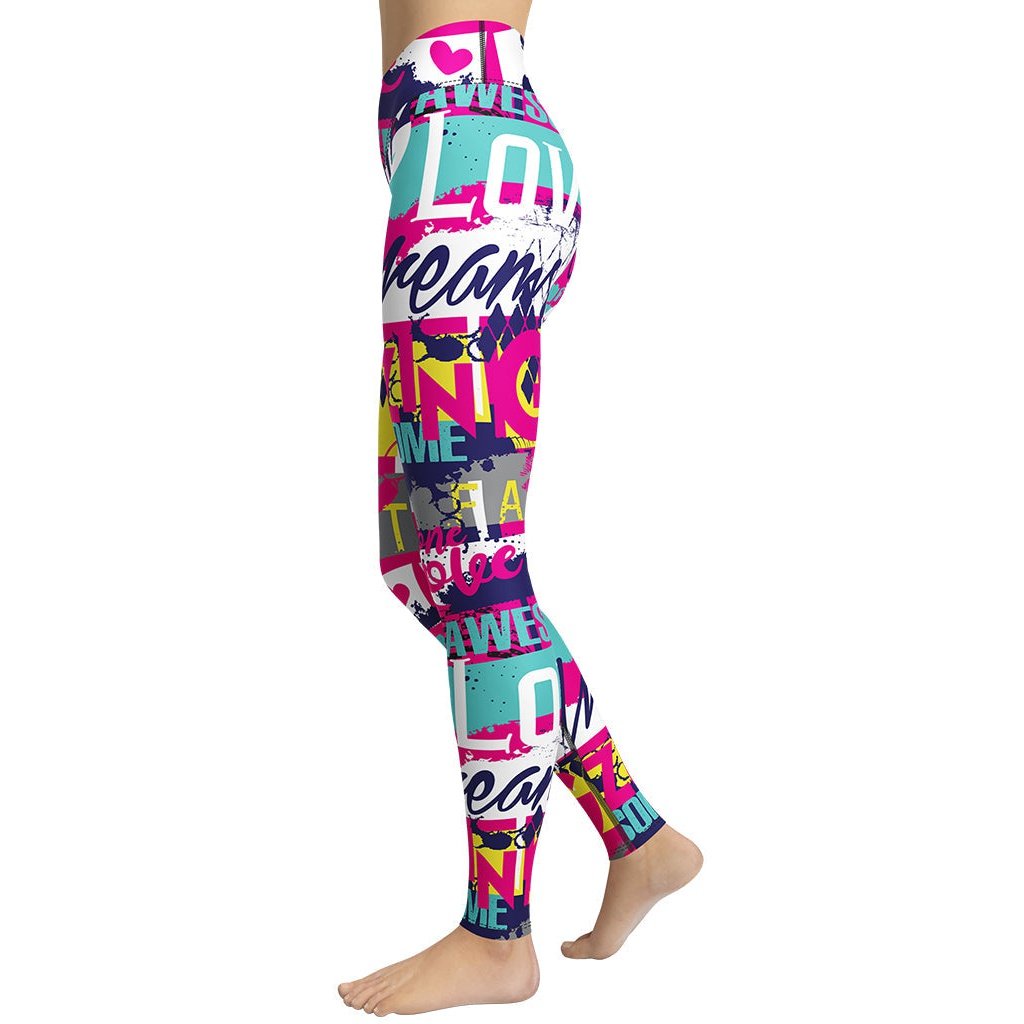 Cool Slogan Yoga Leggings