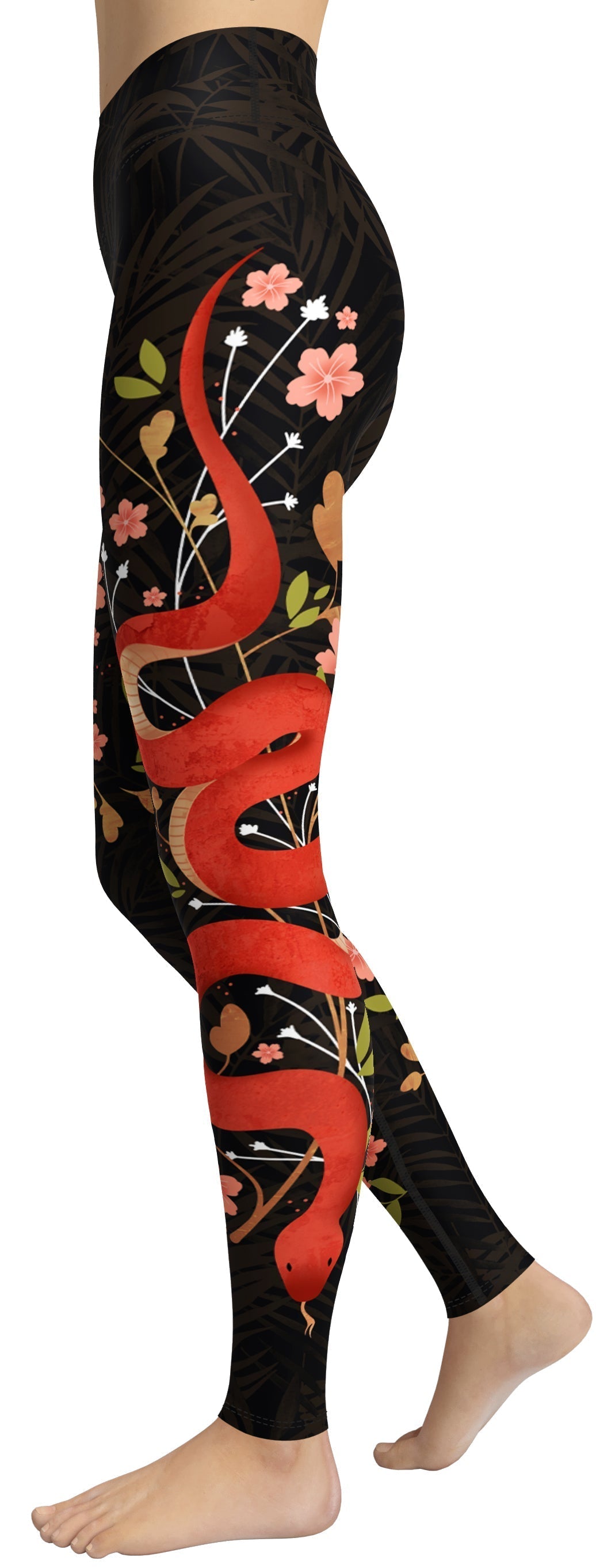 Copy of Snakes & Flowers Yoga Leggings