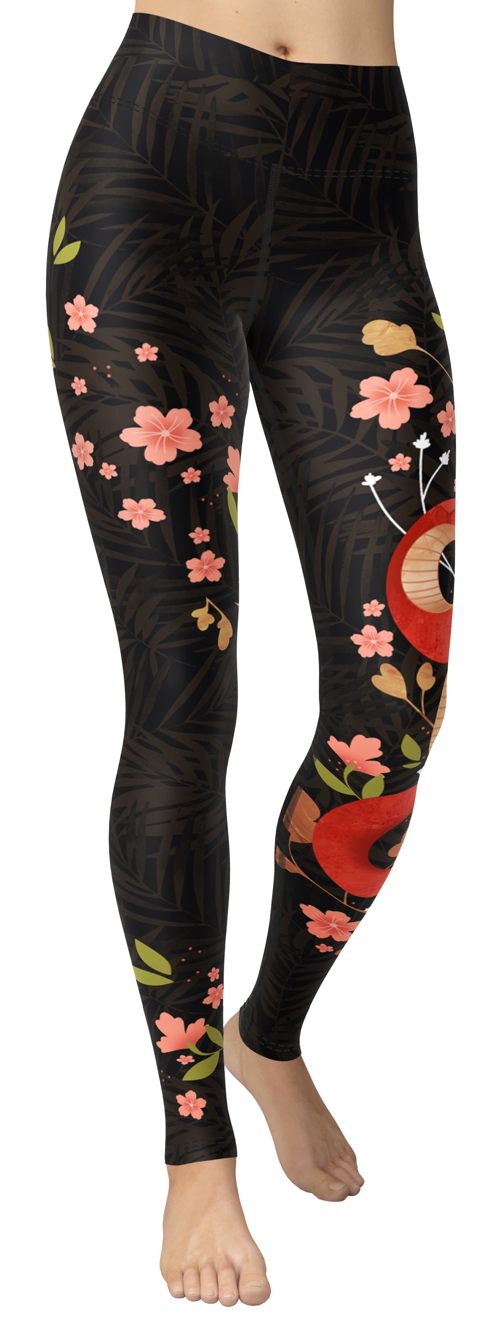 Copy of Snakes & Flowers Yoga Leggings