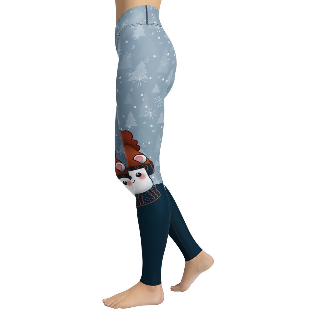 Cozy Cute Bear Yoga Leggings