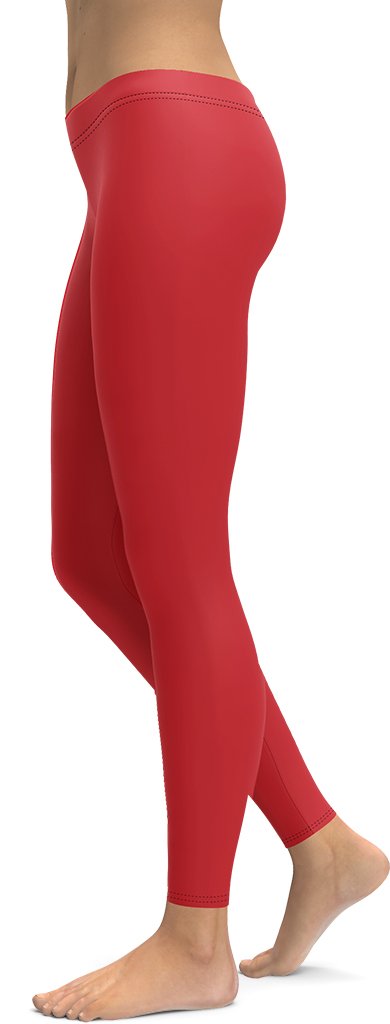 Crimson Red Leggings