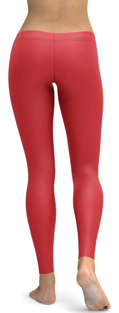 Crimson Red Leggings
