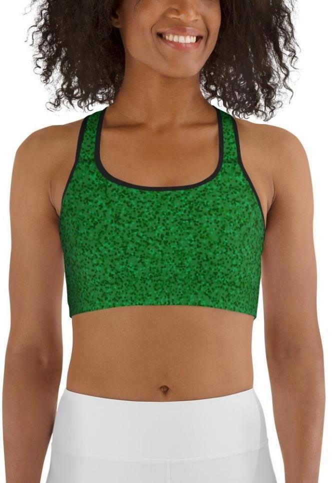 Cute Christmas Bow Sports Bra