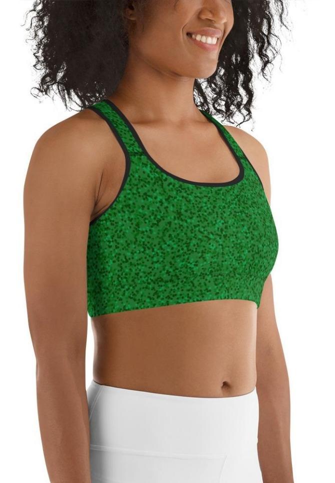 Cute Christmas Bow Sports Bra