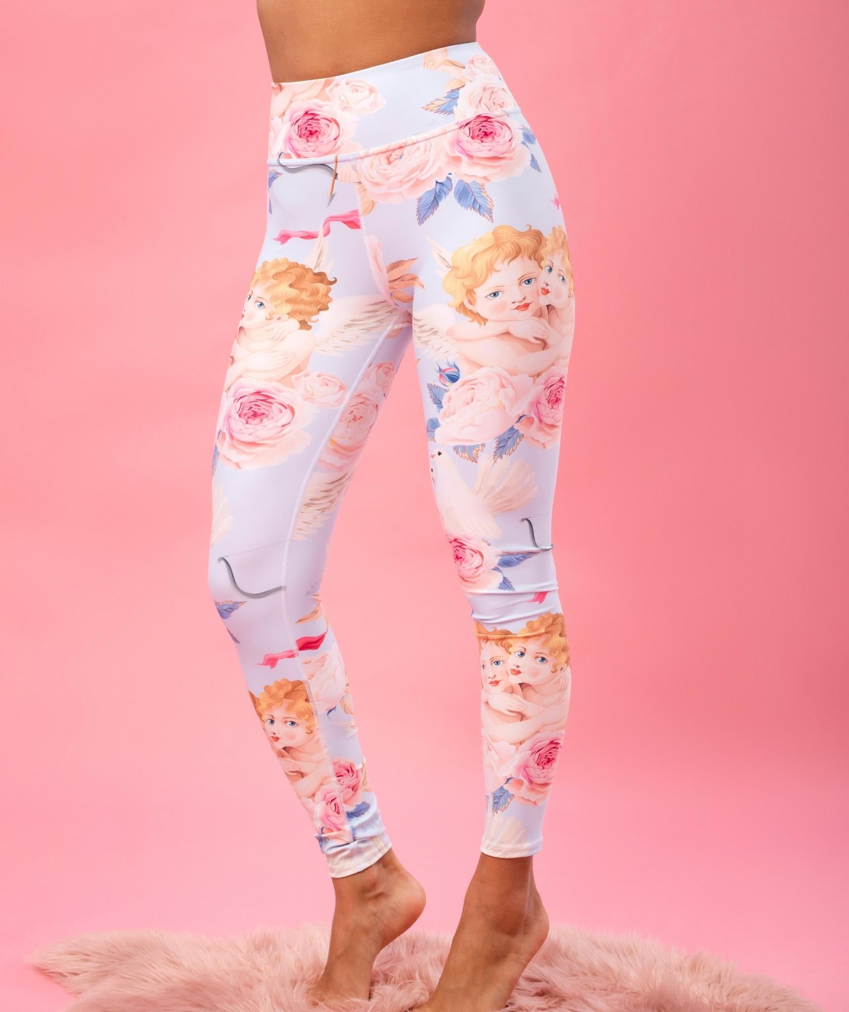 Cute Cupid Yoga Leggings